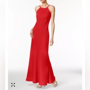 Calvin Klein Red Gown/Dress
